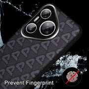 For Huawei Pura 70 Pro / Pro+ Plain Leather Printed Cooling Phone Case(Green)