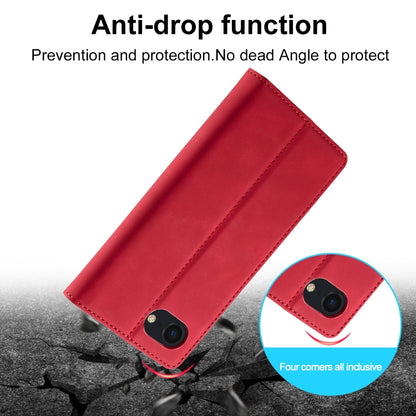 For iPhone 16e LC.IMEEKE Strong Magnetism Microfiber Leather Phone Case(Red) - iPhone 16e Cases by LC.IMEEKE | Online Shopping South Africa | PMC Jewellery | Buy Now Pay Later Mobicred