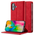 For iPhone 16 LC.IMEEKE Strong Magnetism Microfiber Leather Phone Case(Red) - iPhone 16 Cases by LC.IMEEKE | Online Shopping South Africa | PMC TechLife | Buy Now Pay Later Mobicred