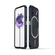 For Nothing Phone 2 Aurora Series Lens Protector + Metal Frame Protective Phone Case(Black Blue) - More Brand by PMC TechLife | Online Shopping South Africa | PMC TechLife | Buy Now Pay Later Mobicred