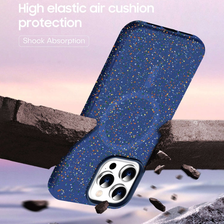 For iPhone 16 Plus Colorful Frosted Magsafe PC Hybrid TPU Phone Case(White)