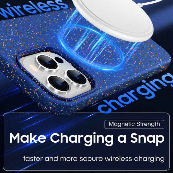 For iPhone 16 Plus Colorful Frosted Magsafe PC Hybrid TPU Phone Case(White)