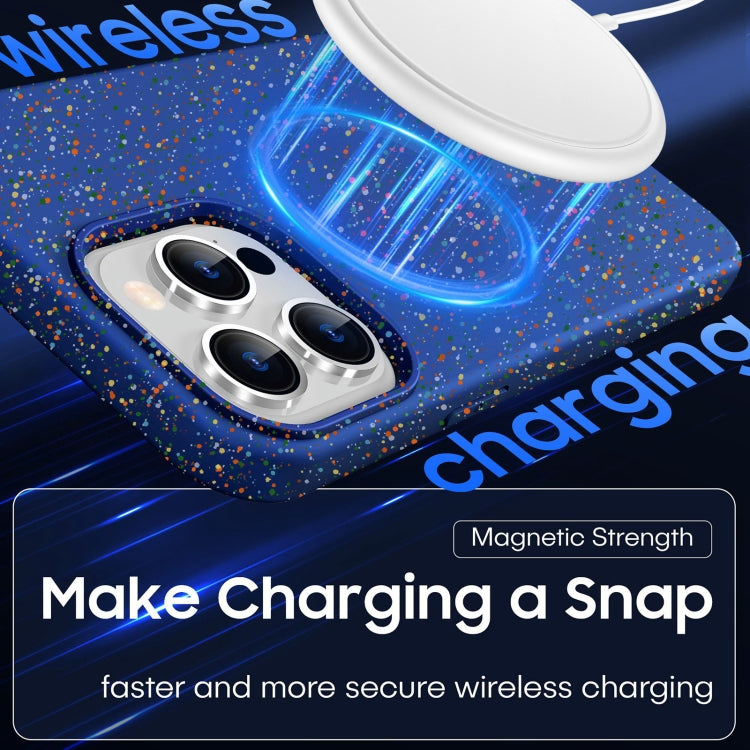 For iPhone 16 Plus Colorful Frosted Magsafe PC Hybrid TPU Phone Case(White)