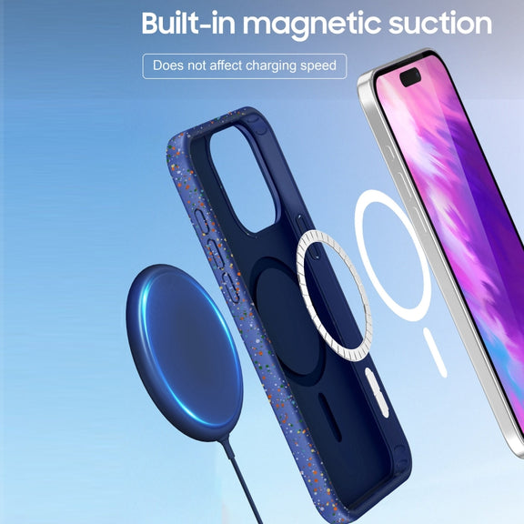 For iPhone 16 Plus Colorful Frosted Magsafe PC Hybrid TPU Phone Case(White)