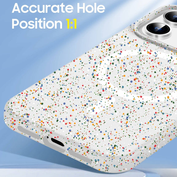For iPhone 16 Pro Max Colorful Frosted Magsafe PC Hybrid TPU Phone Case(White)