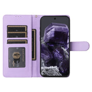 For Google Pixel 9 Diamond Lattice Leather Flip Phone Case(Light Purple)