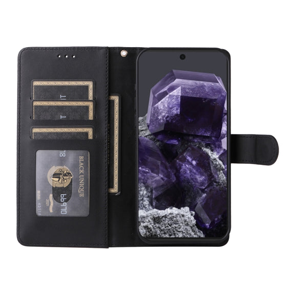 For Google Pixel 9 Pro Diamond Lattice Leather Flip Phone Case(Black)