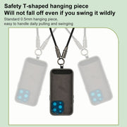 Type-C to Type-C Braid Data Cable Phone Anti-lost Crossbody Lanyard, Length: 1.2m(Khaki)
