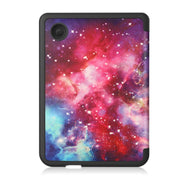 For KOBO Clara Colour 2024 / BW Painted Voltage Caster TPU Leather Smart Tablet Case(Milky Way)