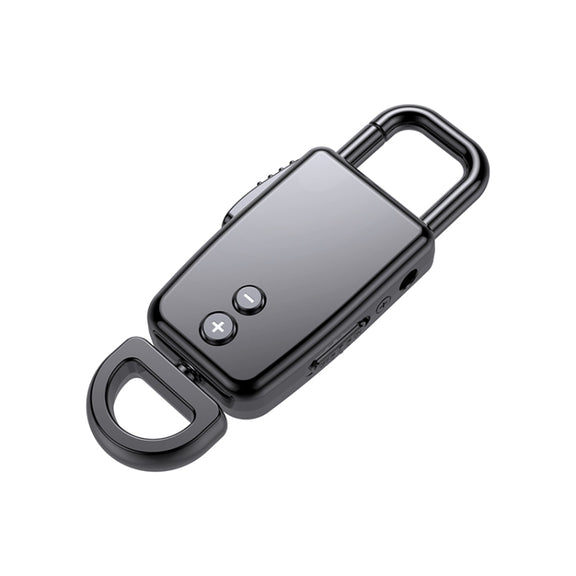 JNN S20 Zinc Alloy Keychain Voice Recorder, Memory:8GB(Black)