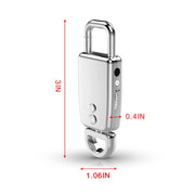 JNN S20 Zinc Alloy Keychain Voice Recorder, Memory:4GB(Black)