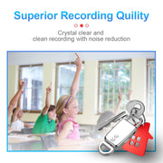 JNN S20 Zinc Alloy Keychain Voice Recorder, Memory:8GB(Black)