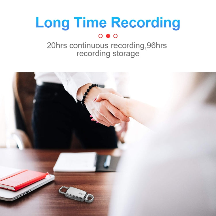 JNN S20 Zinc Alloy Keychain Voice Recorder, Memory:32GB(Black) - free shipping - PMC Jewellery - Order now!