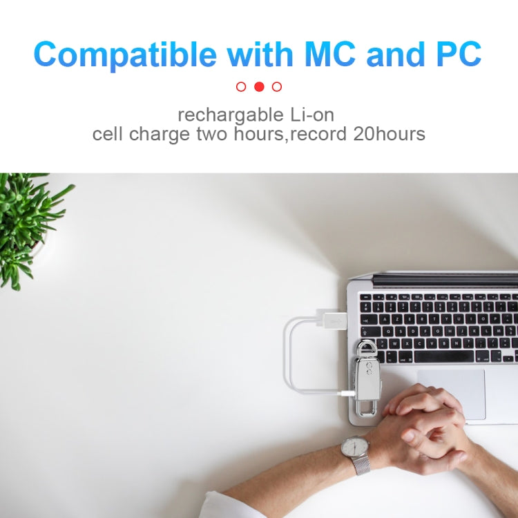 JNN S20 Zinc Alloy Keychain Voice Recorder, Memory:32GB(Black) - free shipping - PMC Jewellery - Order now!
