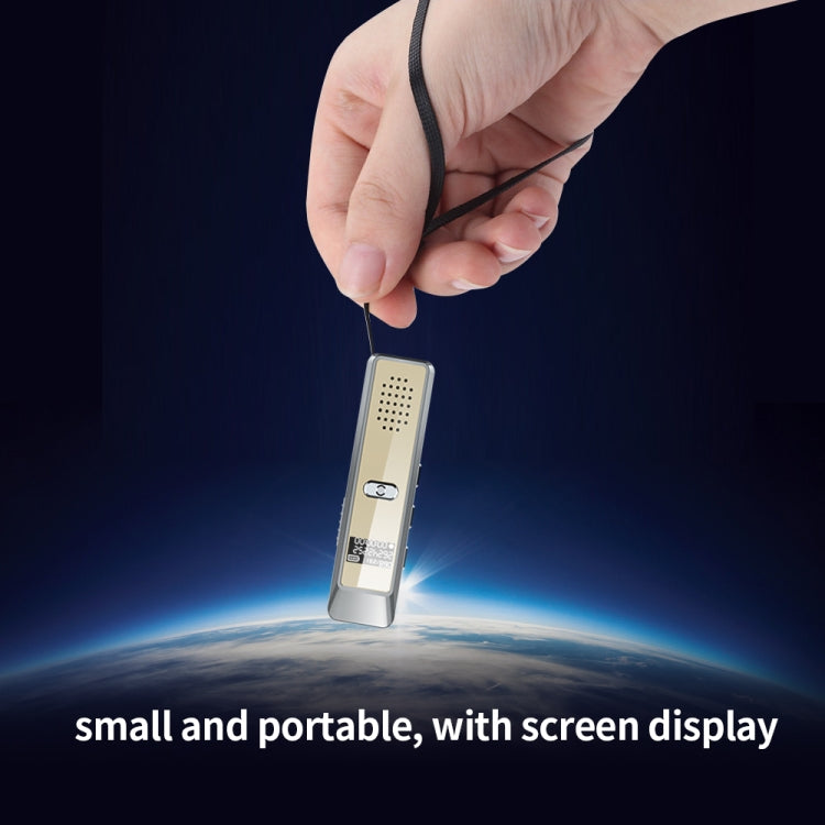 JNN Q7 Mini Portable Voice Recorder with OLED Screen, Memory:8GB(Grey+Gold) - Recording Pen by JNN | Online Shopping South Africa | PMC TechLife | Buy Now Pay Later Mobicred