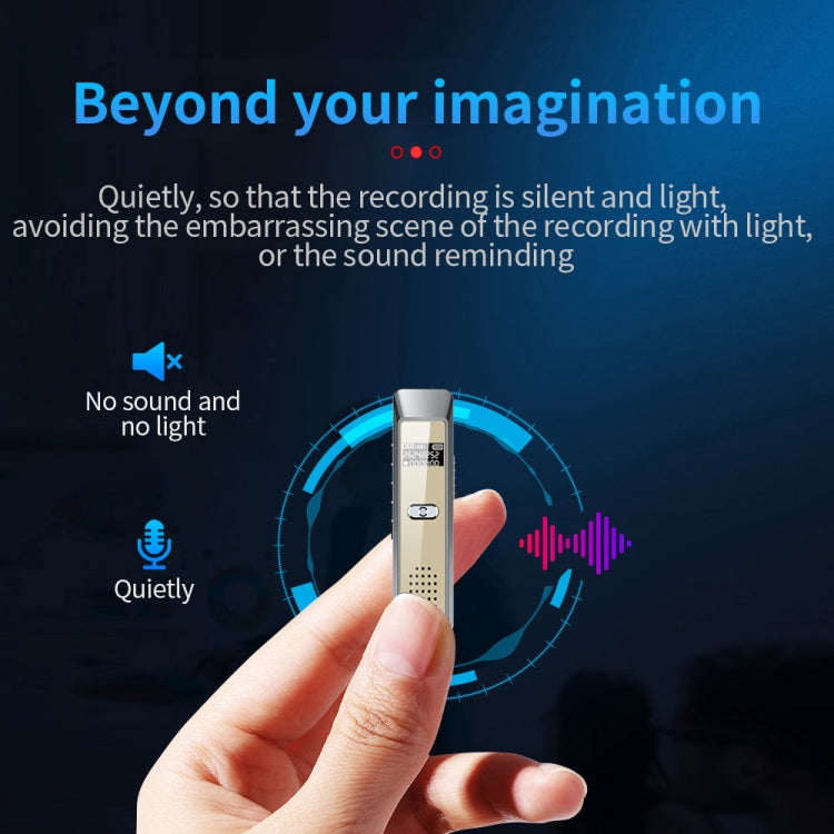 JNN Q7 Mini Portable Voice Recorder with OLED Screen, Memory:8GB(Grey+Gold) - Recording Pen by JNN | Online Shopping South Africa | PMC TechLife | Buy Now Pay Later Mobicred