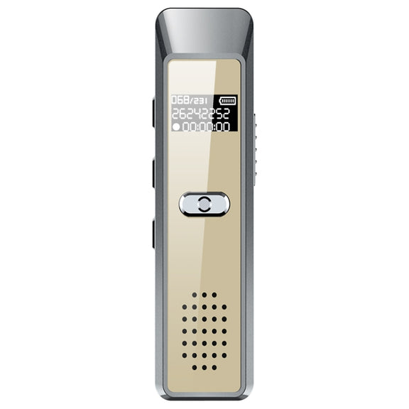 JNN Q7 Mini Portable Voice Recorder with OLED Screen, Memory:8GB(Grey+Gold)