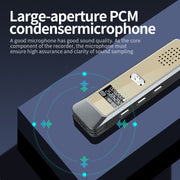 JNN Q7 Mini Portable Voice Recorder with OLED Screen, Memory:8GB(Grey+Gold)