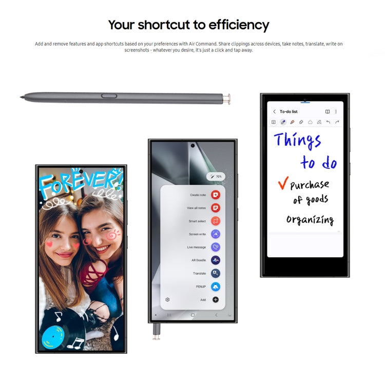 For Samsung Galaxy S24 Ultra 5G High Sensitivity Universal Capacitive Stylus Pen(Black) - Stylus Pen by PMC Jewellery | Online Shopping South Africa | PMC Jewellery | Buy Now Pay Later Mobicred
