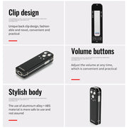 JNN J1 Mini Smart HD Noise Cancelling Voice Recorder, Memory:4GB(Black)