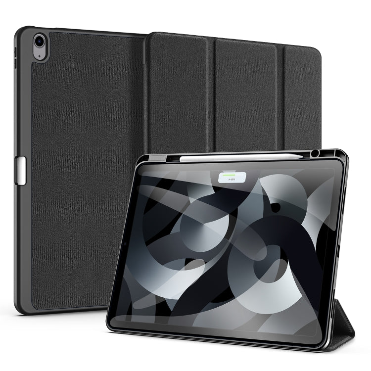 For iPad Air 13 2024 / 2025 DUX DUCIS Domo Series Cloth Texture Magnetic Leather Tablet Case(Black) - iPad Air 13 2025 / 2024 Cases by DUX DUCIS | Online Shopping South Africa | PMC TechLife | Buy Now Pay Later Mobicred