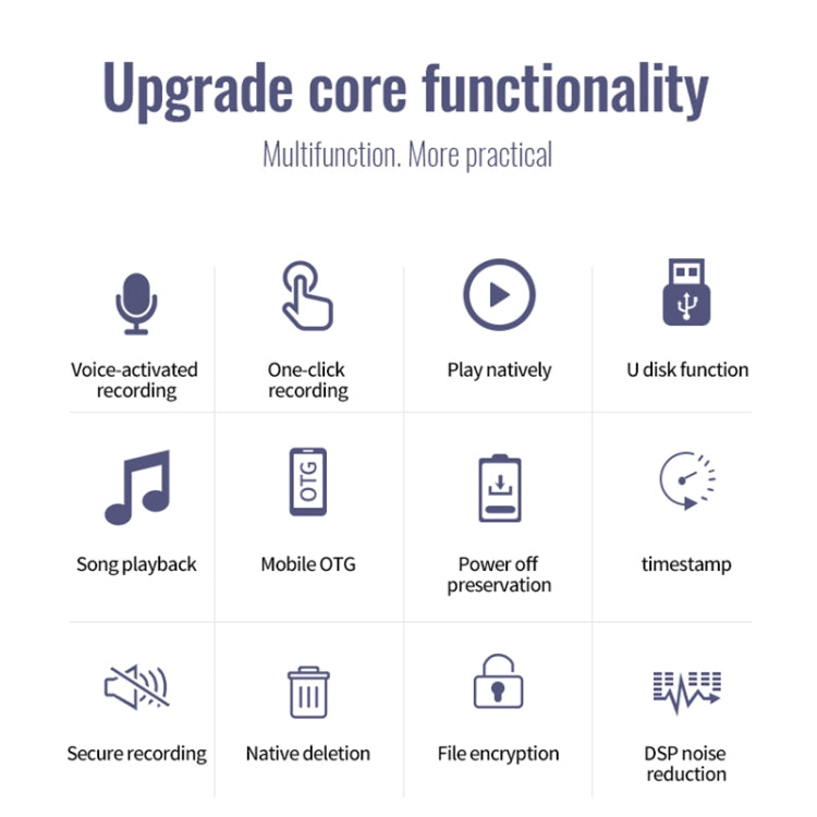 JNN S13 Zinc Alloy U-disk Voice Recorder, Memory:4GB(Silver) - free shipping - PMC TechLife - Order now!