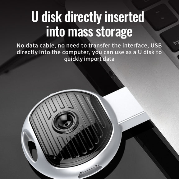 JNN S13 Zinc Alloy U-disk Voice Recorder, Memory:32GB(Silver)