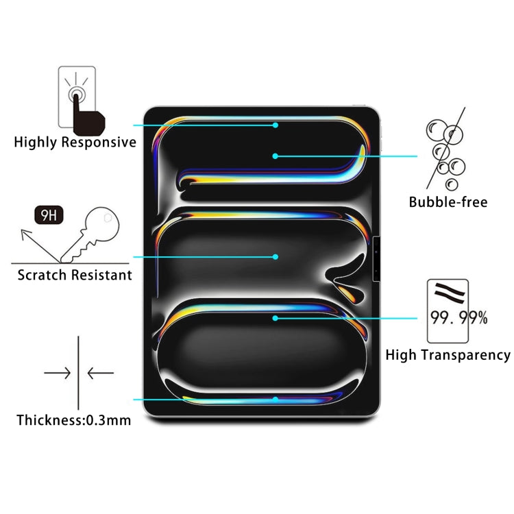 For iPad Pro 13 2024 2pcs 0.26mm 9H 2.5D Explosion-proof Tempered Glass Film - iPad Pro 13 2024 Tempered Glass by PMC TechLife | Online Shopping South Africa | PMC TechLife | Buy Now Pay Later Mobicred