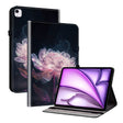 For iPad Air 11 2024 Crystal Texture Painted Leather Smart Tablet Case(Purple Peony) - iPad Air 11 2024 Cases by PMC TechLife | Online Shopping South Africa | PMC TechLife | Buy Now Pay Later Mobicred