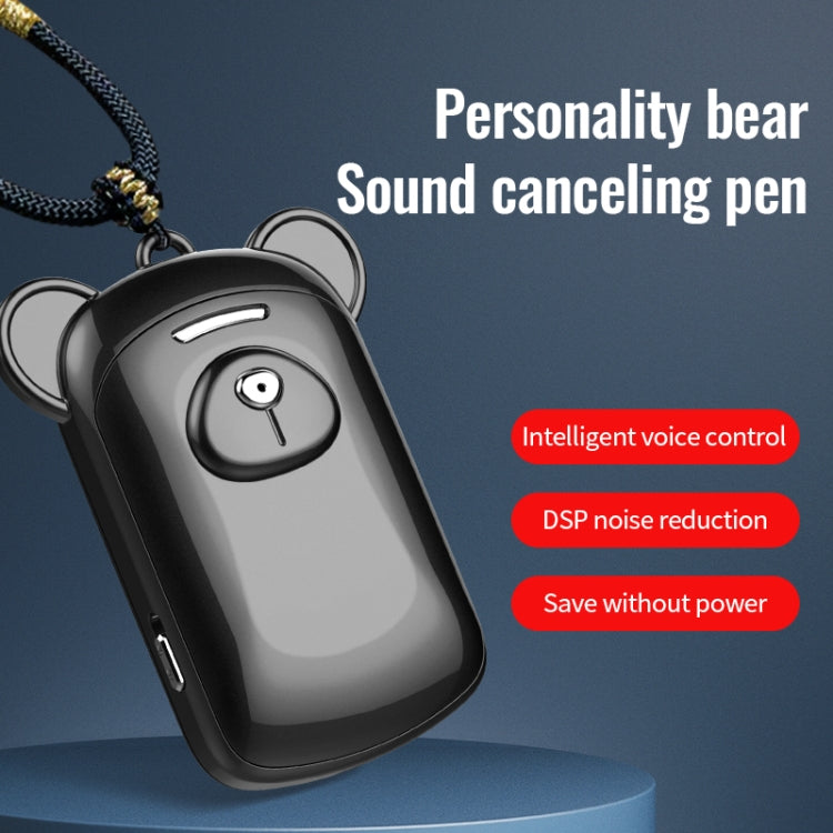 JNN Q6 Bear Smart Noise Cancelling Voice Recorder, Memory:4GB(Black) - free shipping - PMC TechLife - Order now!