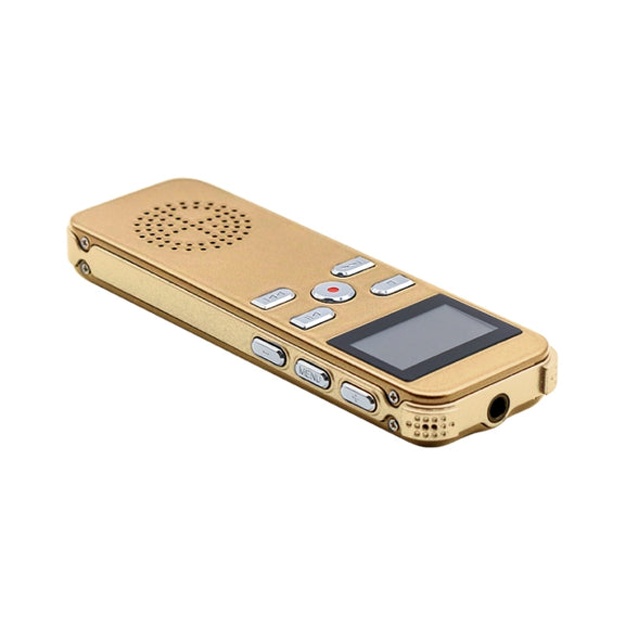JNN X26 Mini Portable Voice Recorder with OLED Screen, Memory:16GB(Gold)