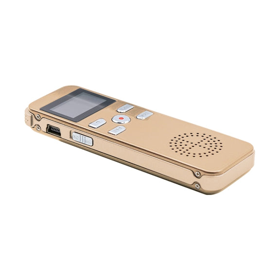 JNN X26 Mini Portable Voice Recorder with OLED Screen, Memory:16GB(Gold)