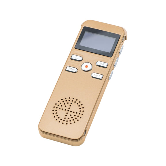 JNN X26 Mini Portable Voice Recorder with OLED Screen, Memory:16GB(Gold)