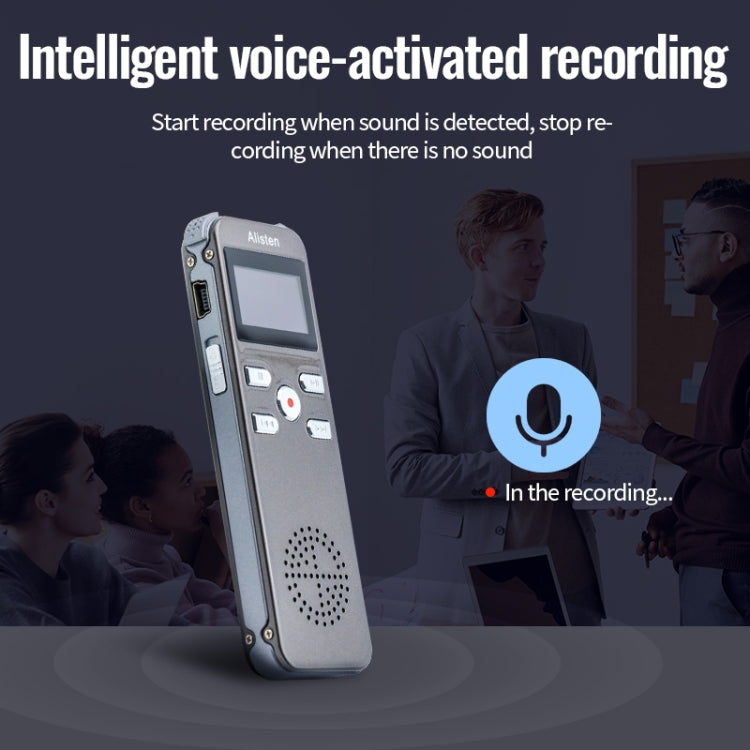 JNN X26 Mini Portable Voice Recorder with OLED Screen, Memory:16GB(Metal Gray) - Recording Pen by JNN | Online Shopping South Africa | PMC TechLife | Buy Now Pay Later Mobicred