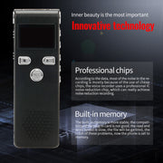 JNN X18 Mini Smart HD Noise Cancelling Voice Recorder, Memory:4GB(Black)