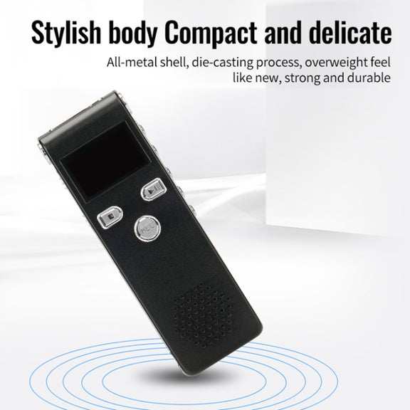 JNN X18 Mini Smart HD Noise Cancelling Voice Recorder, Memory:16GB(Black)