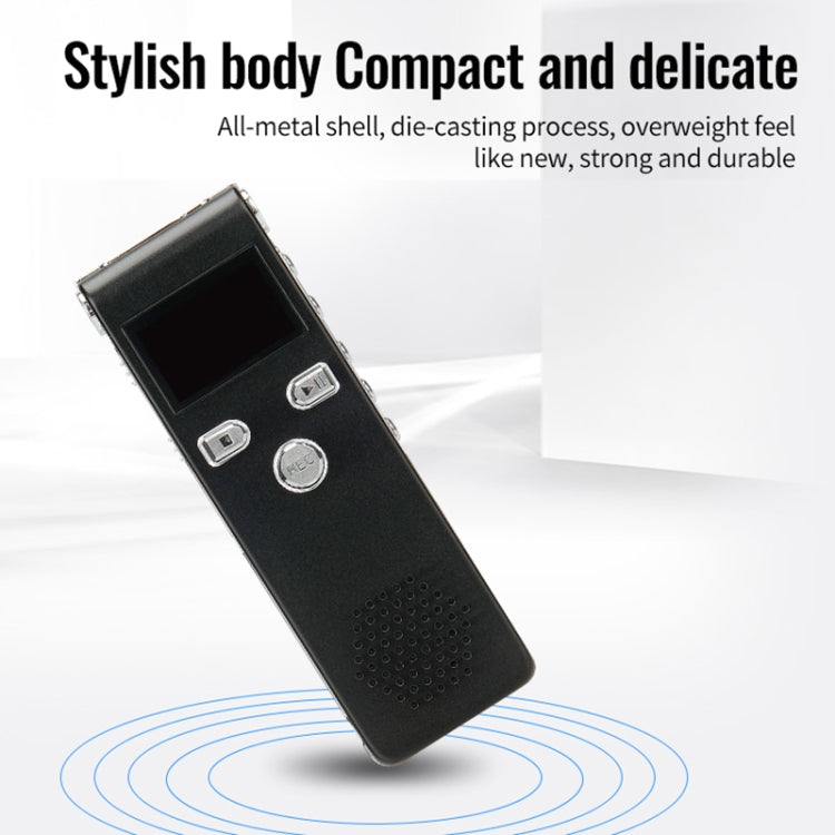 JNN X18 Mini Smart HD Noise Cancelling Voice Recorder, Memory:32GB(Black)