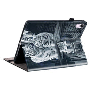 For Honor Pad X8 Pro / X9 2023 Crystal Texture Painted Leather Tablet Case(Cat Reflection Tiger)