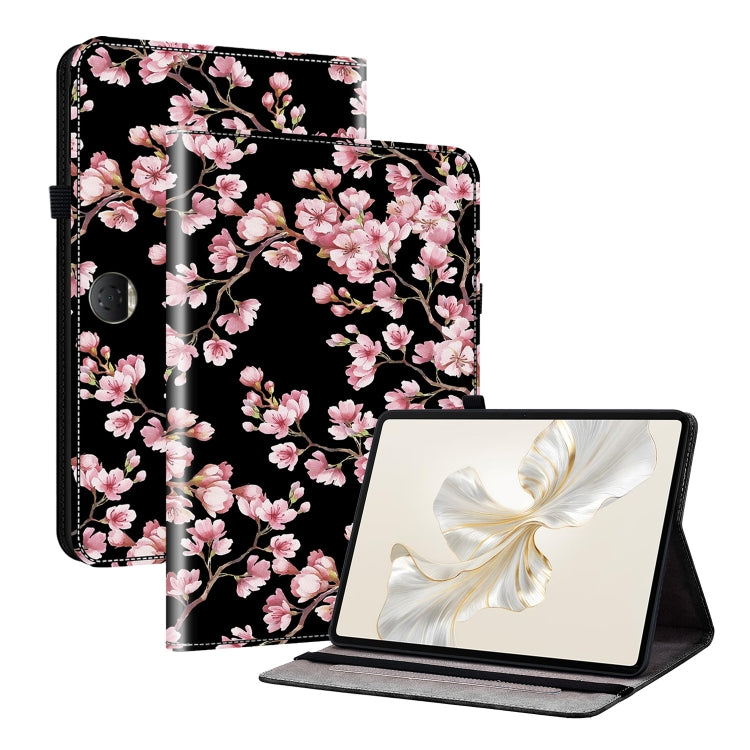 For Honor Pad 9 12.1 Crystal Texture Painted Leather Tablet Case(Plum Bossom) - free shipping - PMC TechLife - Order now!