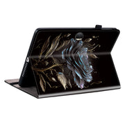 For Honor Pad 9 12.1 Crystal Texture Painted Leather Tablet Case(Black Rose)