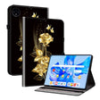 For Huawei MatePad Pro 11 2022 Crystal Texture Painted Leather Smart Tablet Case(Gold Butterfly Rose) - Huawei by PMC TechLife | Online Shopping South Africa | PMC TechLife | Buy Now Pay Later Mobicred
