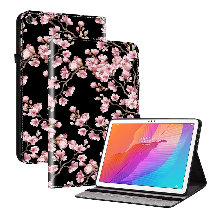 For Huawei MatePad T 10s / Enjoy Tablet 2 Crystal Texture Painted Leather Smart Tablet Case(Plum Bossom) - Huawei by PMC TechLife | Online Shopping South Africa | PMC TechLife | Buy Now Pay Later Mobicred