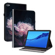 For Huawei MediaPad M5 Lite 10 / C5 10.1 Crystal Texture Painted Leather Smart Tablet Case(Purple Peony) - Huawei by PMC TechLife | Online Shopping South Africa | PMC TechLife | Buy Now Pay Later Mobicred