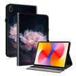 For Huawei MatePad SE 11 2024 Crystal Texture Painted Leather Smart Tablet Case(Purple Peony) - Huawei by PMC TechLife | Online Shopping South Africa | PMC TechLife | Buy Now Pay Later Mobicred