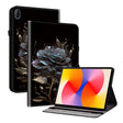 For Huawei MatePad SE 11 2024 Crystal Texture Painted Leather Smart Tablet Case(Black Rose) - Huawei by PMC TechLife | Online Shopping South Africa | PMC TechLife | Buy Now Pay Later Mobicred