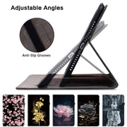 For OPPO Pad Air Crystal Texture Painted Leather Tablet Case(Cat Reflection Tiger)