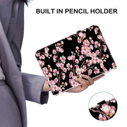 For Realme Pad 2 11.5 Crystal Texture Painted Leather Tablet Case(Plum Bossom)