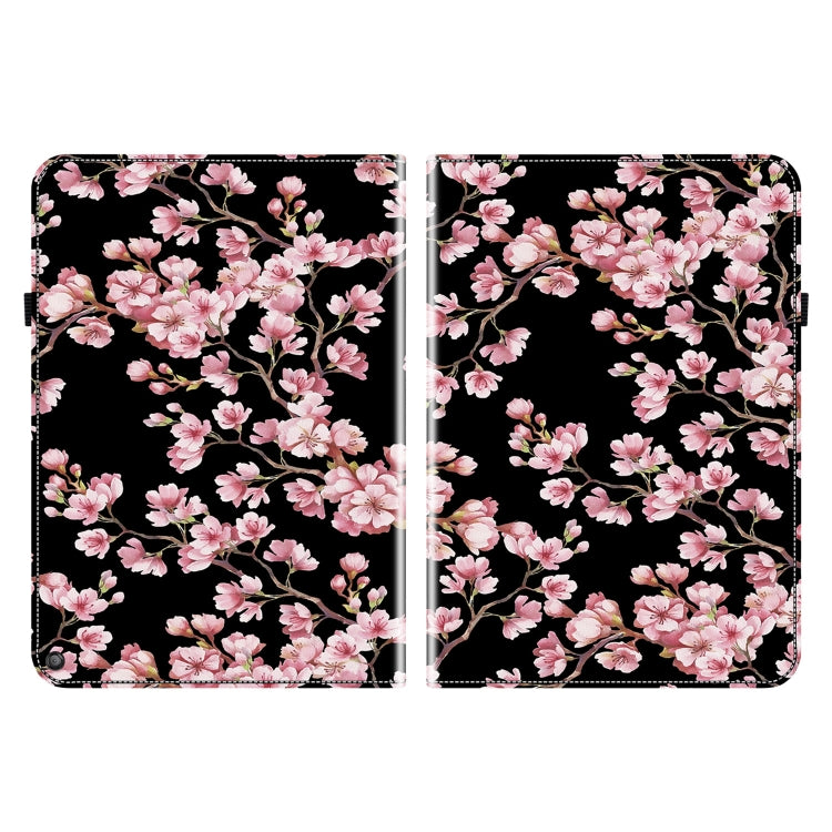 For Amazon Fire HD10 / HD10 Plus 2021 Crystal Texture Painted Leather Smart Tablet Case(Plum Bossom)