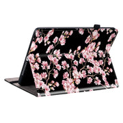 For Amazon Fire HD10 / HD10 Plus 2021 Crystal Texture Painted Leather Smart Tablet Case(Plum Bossom)