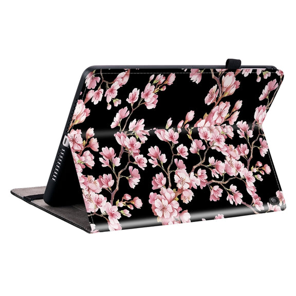 For Amazon Fire HD10 2023 Crystal Texture Painted Leather Tablet Case(Plum Bossom)